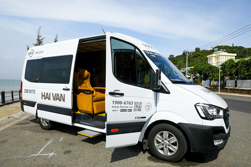 Nhà xe Hải Vân chuyên đưa đón tận nhà khu vực nội thành cho những hành khách ngại di chuyển ra bến xe.