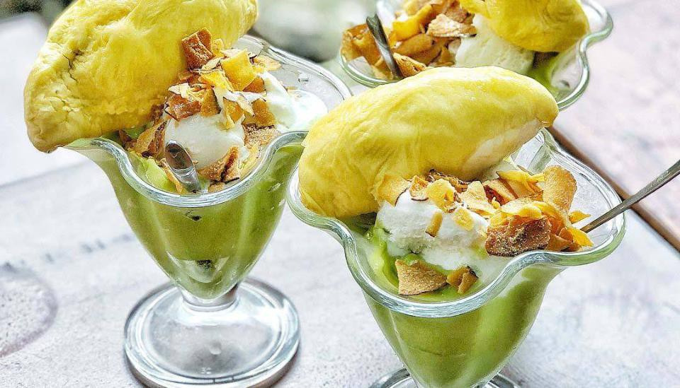 Kem bơ sầu riêng Vũng Tàu nổi tiếng không kém kem bơ sầu riêng Đà Lạt.