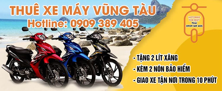 Dịch vụ cho thuê xe máy Vũng Tàu - Anh Thái