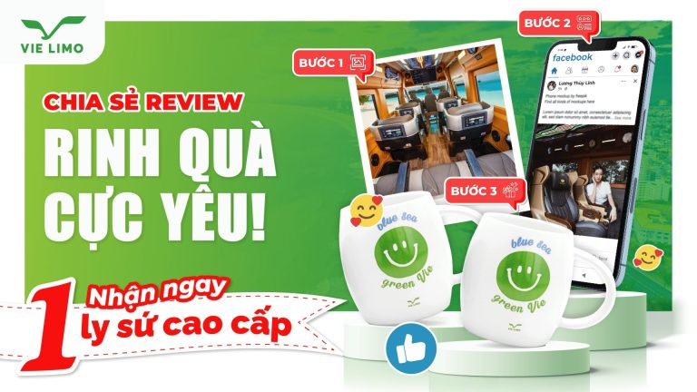 Tham gia “Chia sẻ review Vie Limo, nhận quà cực yêu” – TẶNG NGAY LY SỨ CAO CẤP