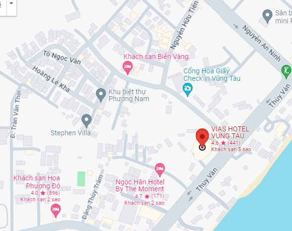Di chuyển tới khách sạn Vias Vũng Tàu