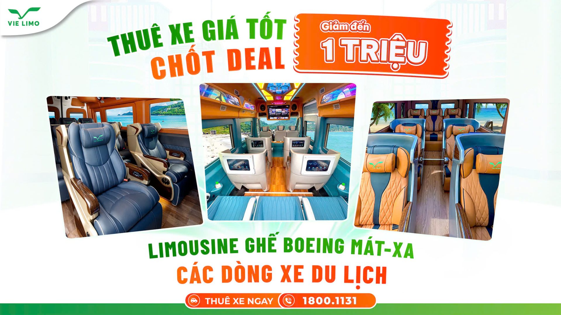 ƯU ĐÃI THUÊ XE limousine