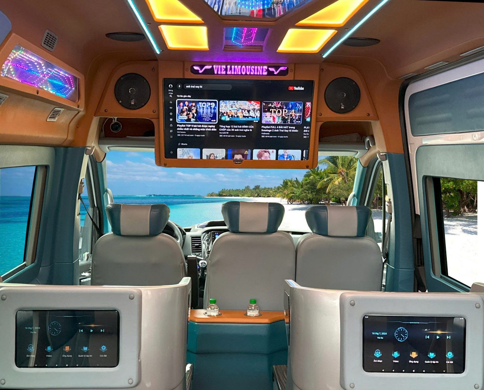 Nội thất xe sang trọng đỉnh cao với ghế Boeing massage chỉnh điện