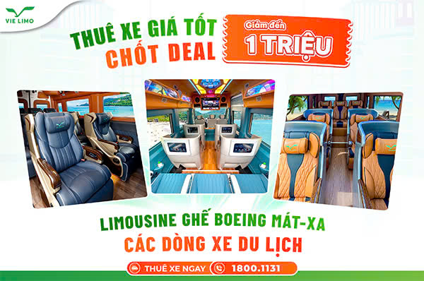 THUÊ XE LIMOUSINE SKYBUS CAO CẤP GIÁ TỐT – NHẬN ƯU ĐÃI GIẢM ĐẾN 1 TRIỆU ĐỒNG