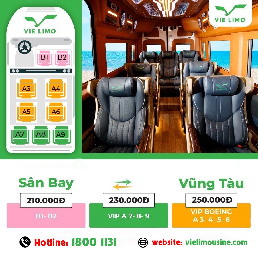 xe limousine tuyến Vũng Tàu ⇔ Sài Gòn