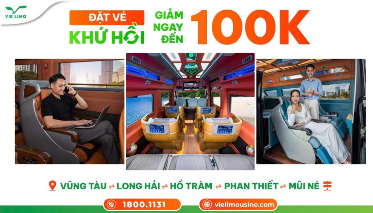 ĐẶT VÉ LIMOUSINE KHỨ HỒI, GIẢM NGAY ĐẾN 100K