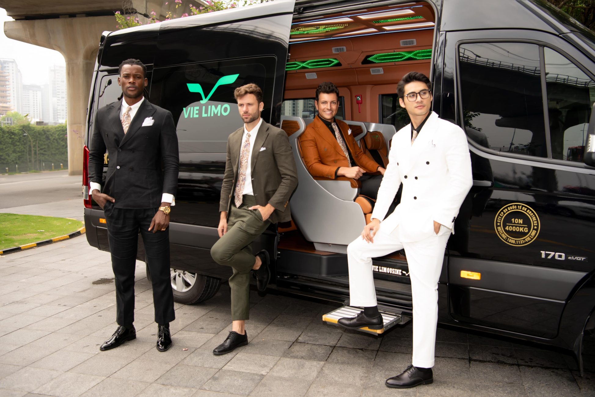 Top 4 Mr World 2024 tham dự Media tour cùng người bạn đồng hành tin cậy Vie Limo