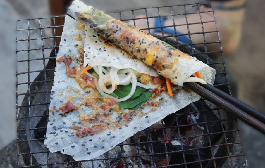 Bánh Tráng Nướng Mắm Ruốc