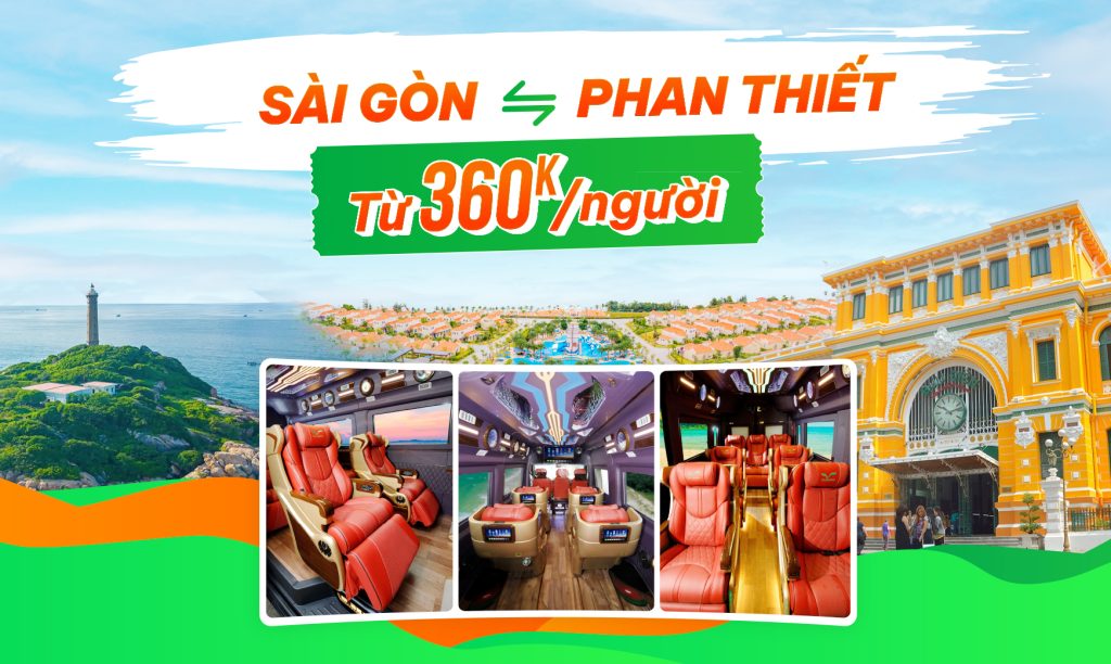 Đặt vé xe Limousine Sài Gòn đi Phan Thiết - Mũi Né trực tuyến