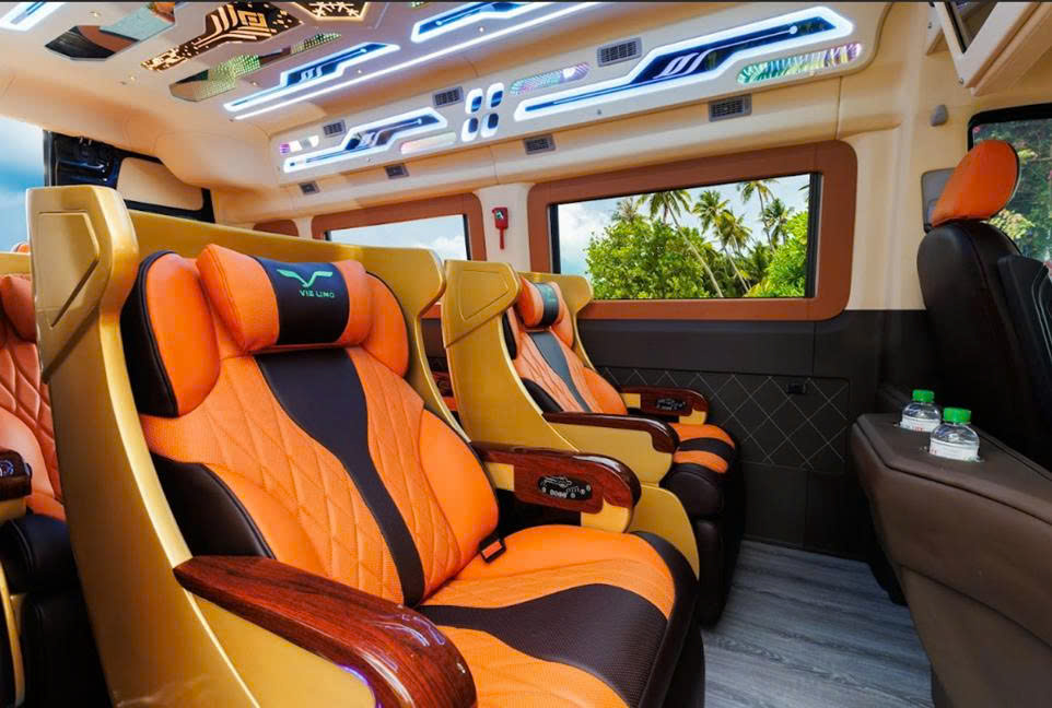 Nội thất xe sang trọng đỉnh cao với ghế Boeing massage chỉnh điện